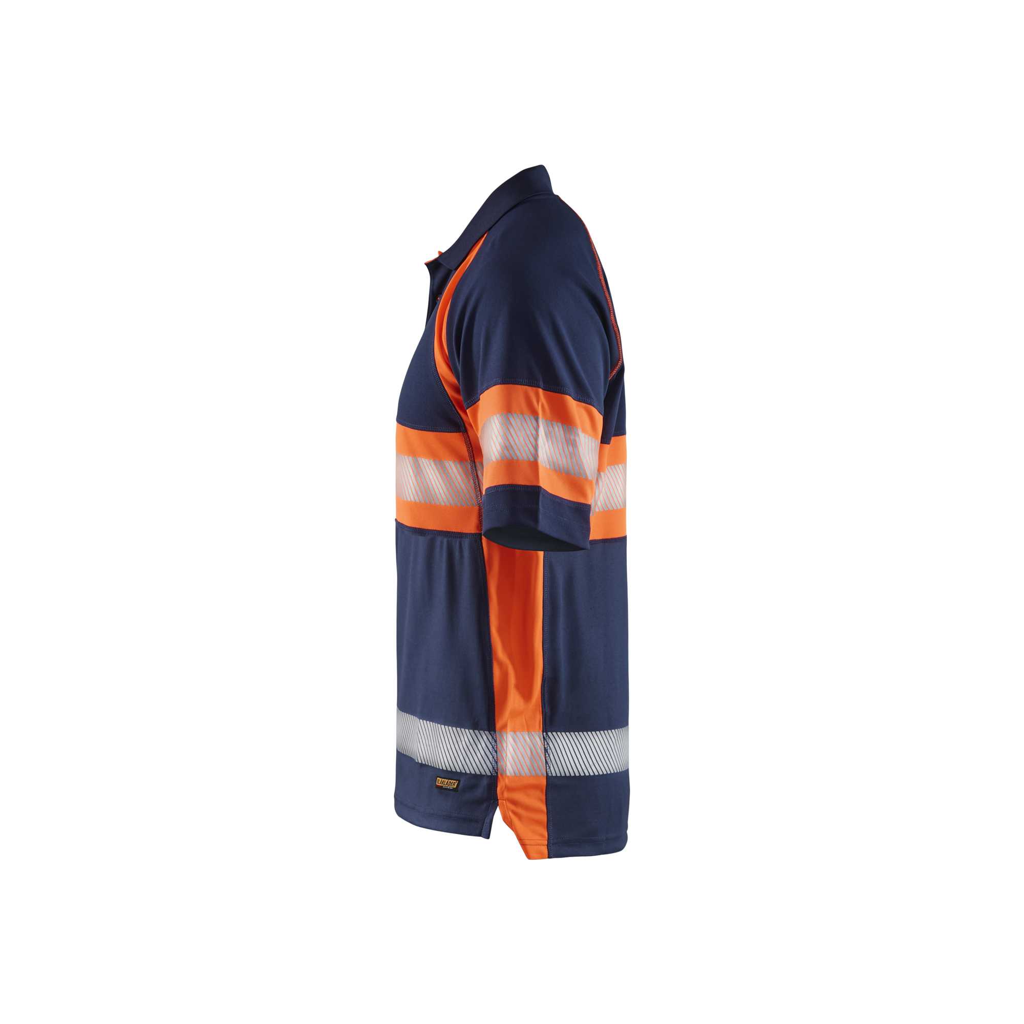 BLAKLADER 33381051 Hi Vis Polo Shirt with UV protection Hi Vis Reflective Short Sleeve Work Polo MEN - 100% Polyester